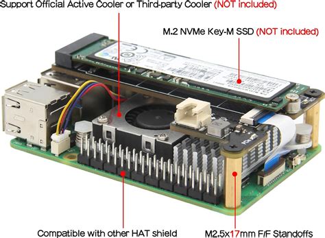 Geekworm X1001 PCIe M.2 NVMe SSD Board for Raspberry India | Ubuy