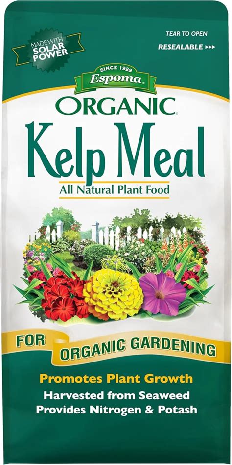 YYJP Organic Kelp Meal 1-0-2 Plant Food and Soil Conditioner; All ...