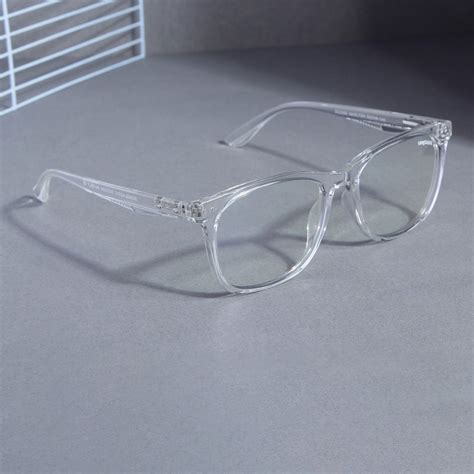 Buy Marlton Clear Anti-Blue Light TR90 Square Sunglasses - Protect Your ...