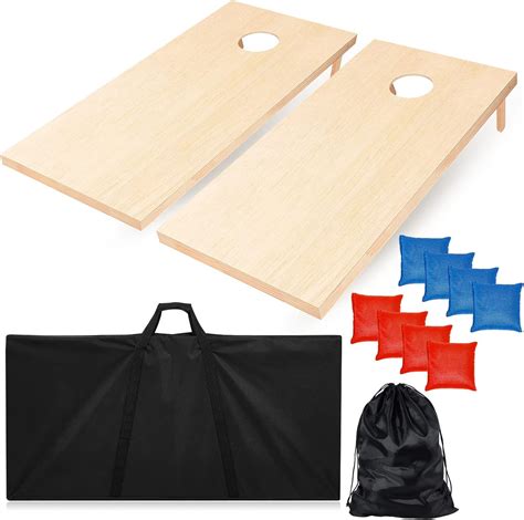Amazon.com: Maitys Cornhole Set 4 x 2 Feet Portable Yard Cornhole ...
