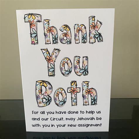 JW Circuit Overseer Thank You Card - Etsy UK | Paper greeting cards ...