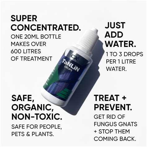 CX Tanlin Drops - Fungus Gnat Treatment and Prevention - 20ml - Makes ...