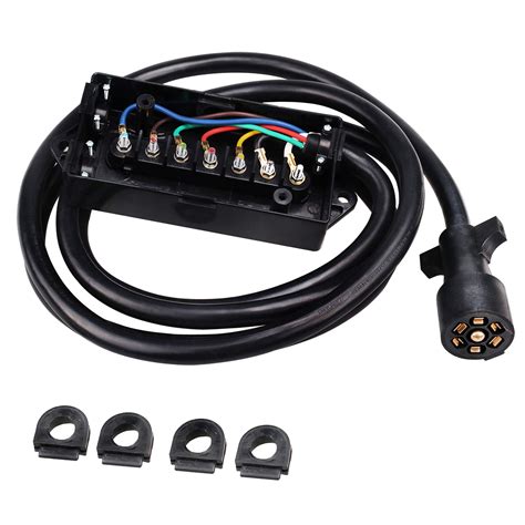 Buy Primelux 11ft 7-way Trailer Cord with Junction Box - 7-Pin Trailer ...
