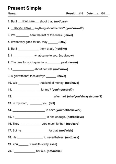 Image result for Present Simple Lesson