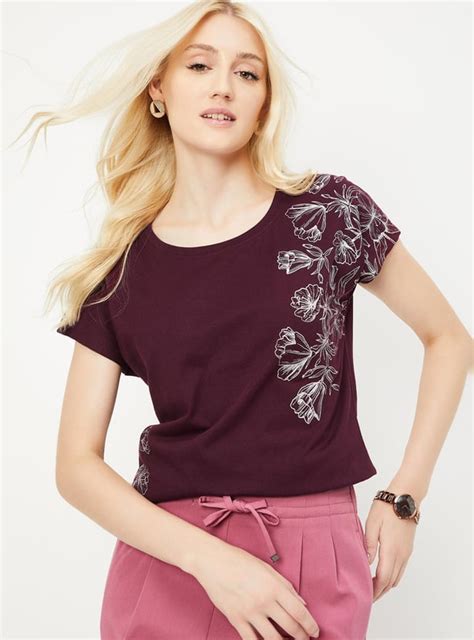 Buy Women Floral Printed T-shirt Online at just Rs. 399.0 ...