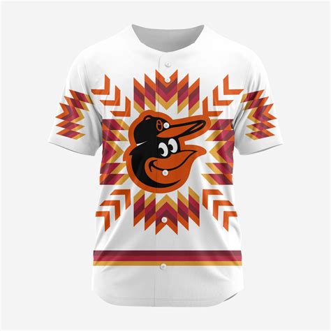 MLB Baltimore Orioles Special Native Design Baseball Jersey ST2401 ...