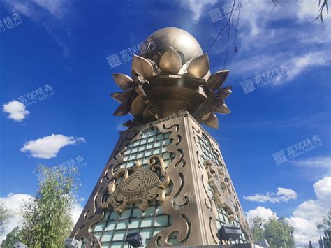 西藏日喀则公园圣洁金莲雕塑-铸铜雕塑-重庆雕塑厂,铜雕塑,不锈钢雕塑,玻璃钢雕塑，定制铜佛像厂家-富瑞精典景观雕塑