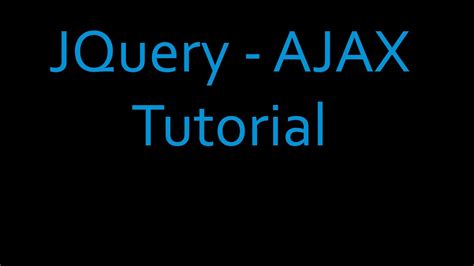 Image result for JS jQuery.ajax Combined Tutorial