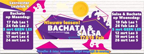A&D Bachata lesblok 4, Schutters • Middelburg, 17 February 2025 | AllEvents