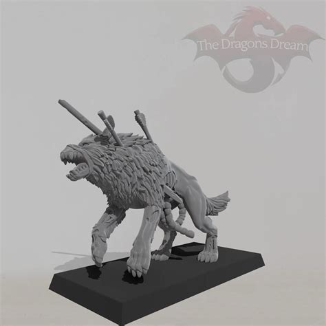 Undead Dire Wolf - Oathmark, Heroquest, Dungeons and Dragons, 5e ...