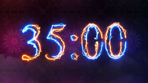 35 Minute ELECTRIC Timer - 2100 Seconds Countdown [Simple and Energetic ...