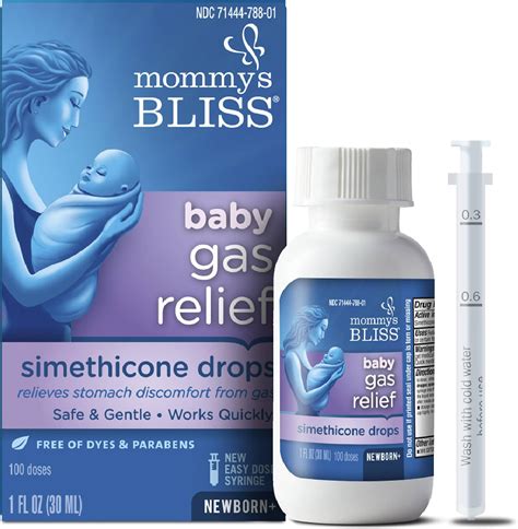 Amazon.com: Mommy's Bliss Gas Relief Drops Bottle, Simethicone Drops for Infants, Relieves ... - gas x dose