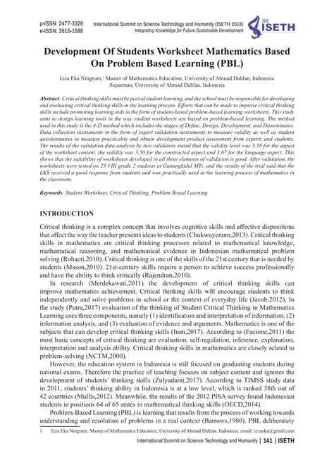 Image result for Problem Based Learning Mathematics