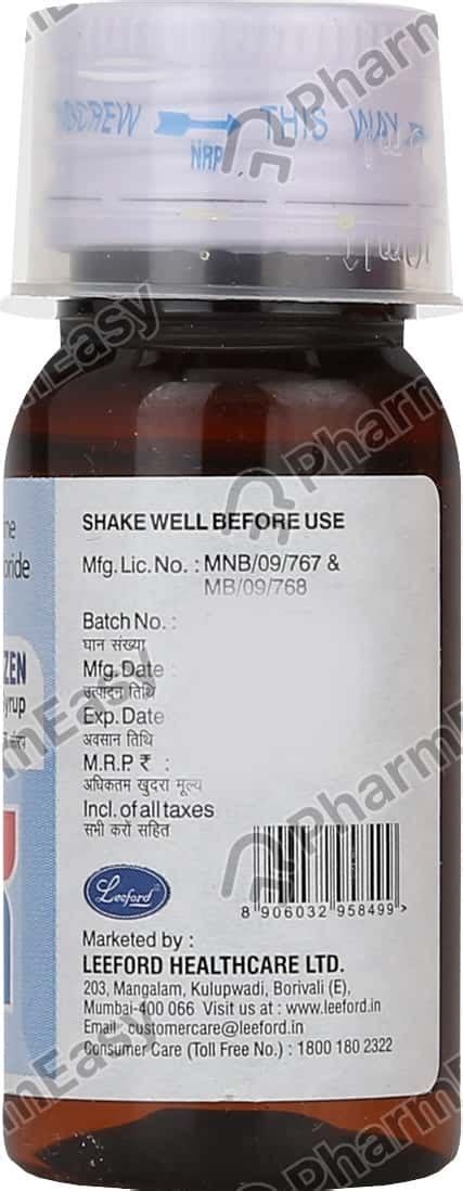 Levocetrizen 2.5 MG/5ML Syrup (30): Uses, Side Effects, Price & Dosage ...