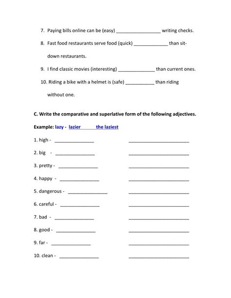 Image result for Comparison Test Worksheets