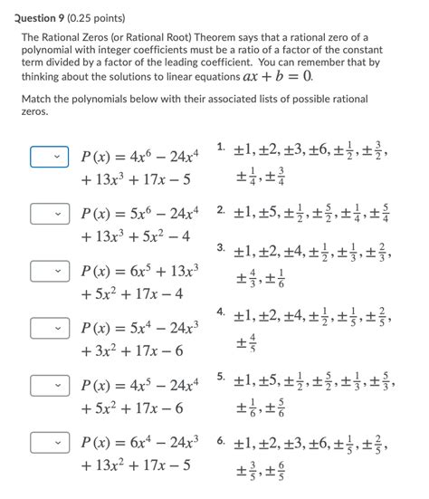 Image result for Rational Zero Theorem Worksheet