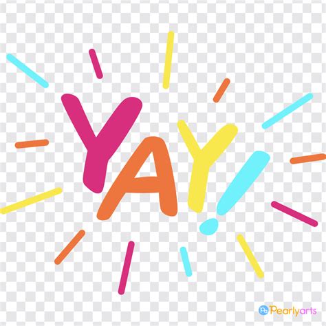 FREE Yay Clipart (PNG file) | FREE Download | Pearly Arts