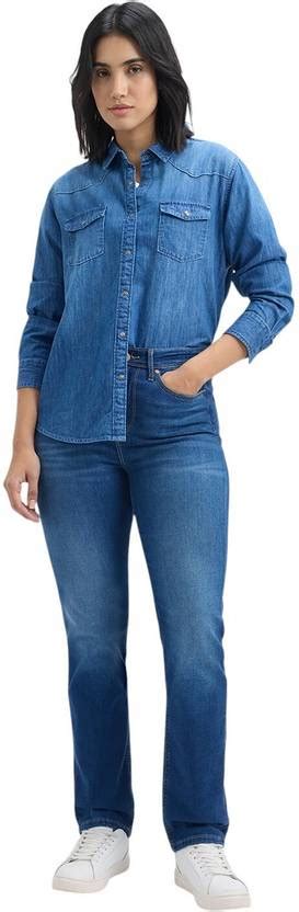 Pepe Jeans Straight Fit Women Blue Jeans - Buy Pepe Jeans Straight Fit ...