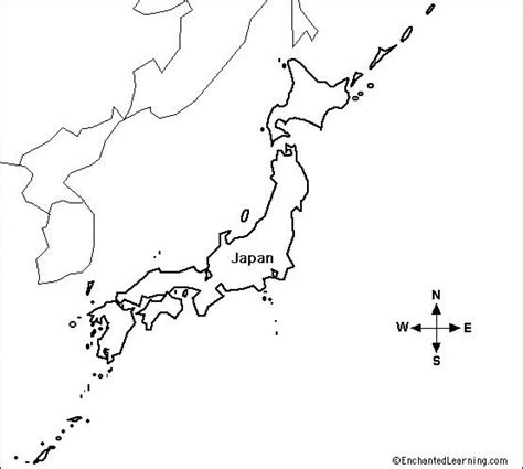 Japan Map Outline