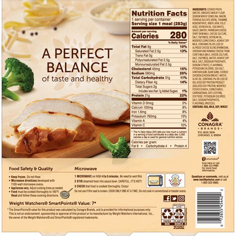 Healthy Choice Cafe Steamers Nutrition Information at Austin Bavister blog