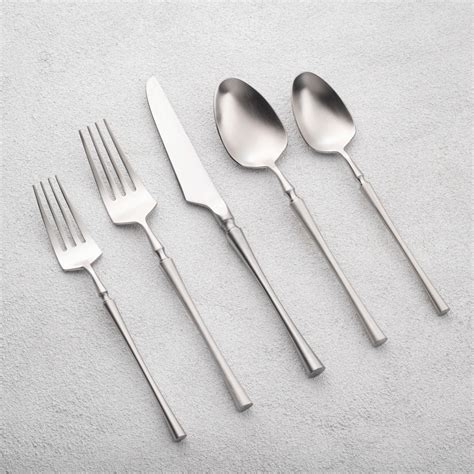 Vikko Decor Vintage Silverware Set: Unique Luxury Brushed Stainless ...