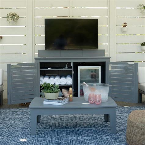 Mainstay Bar Credenza | Outdoor Storage Cabinet & Bar