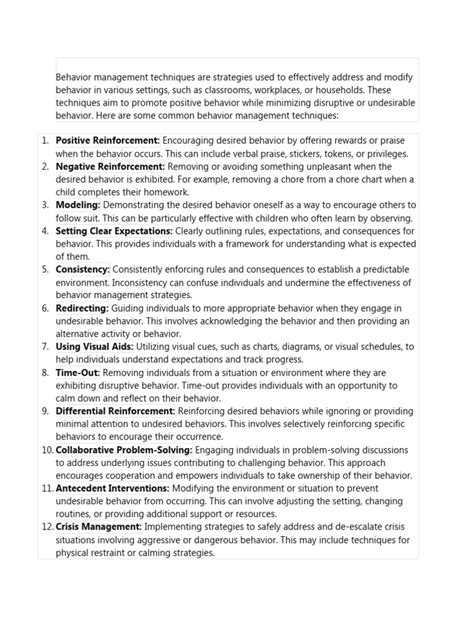 Image result for Behavior Management PDF