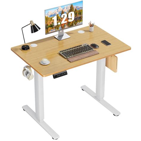 Electric Standing Desk with Drawer 40 x 24 Inches Stand up Desk with ...