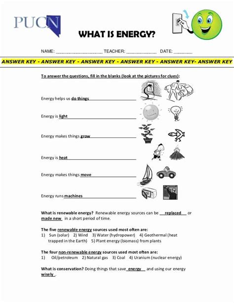 Energy Transformation Worksheet Key 的图像结果