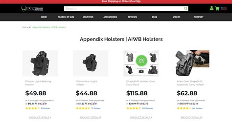 Image result for Alien Gear Appendix Carry