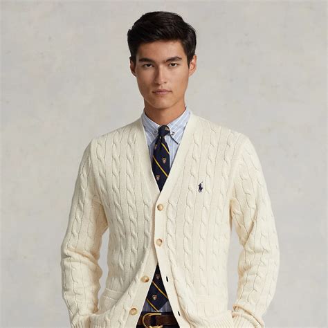 Polo Ralph Lauren Cable-knit Cotton Cardigan In Andover Cream | ModeSens