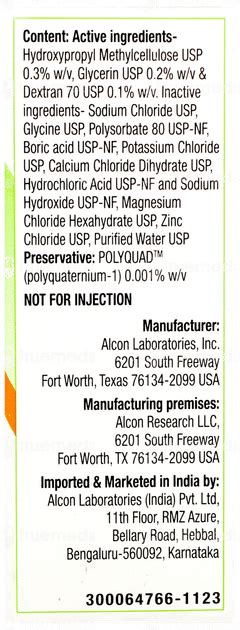 Tears Naturale Forte Eye Drops 15ml - Uses, Side Effects, Dosage, Price ...