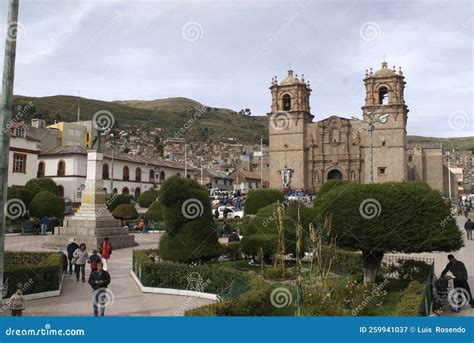 Cathedral Of Puno, Peru Or Catedral Basilica San Carlos Borromeo In ...