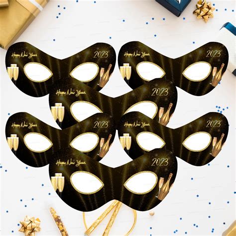 PSI New Year Theme Customized Eye Mask | Birthday party decoration ...