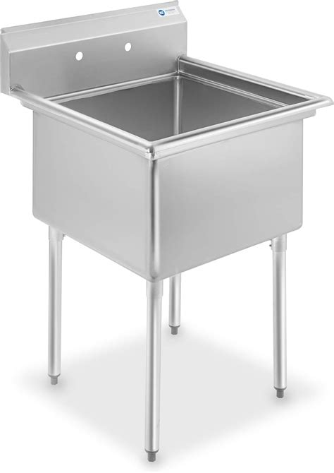 Stainless Steel Bar Sinks GRIDMANN NSF Stainless Steel 18" Single Bowl ...