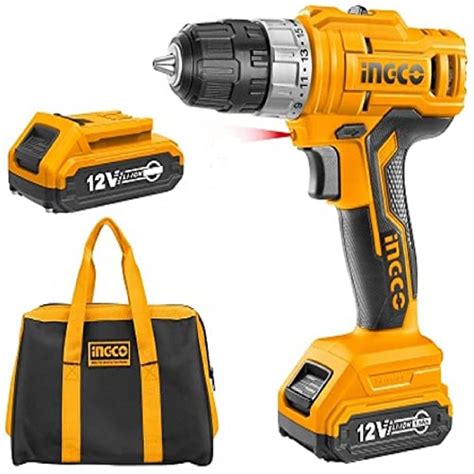 Cordless drilling machine, INGCO Lithium-Ion cordless drill machine ...