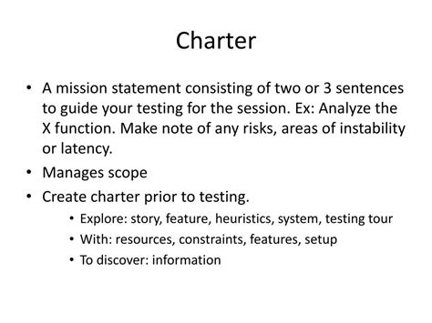 Image result for Exploratory Testing Charter Examples