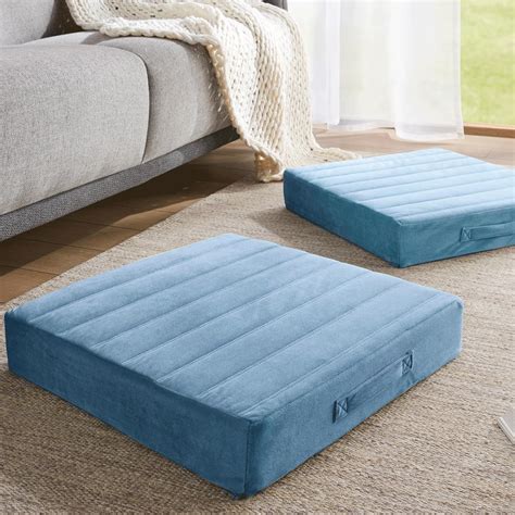 Amazon.com: Codi High Density Foam Floor Cushions 2 Sets, Large ...