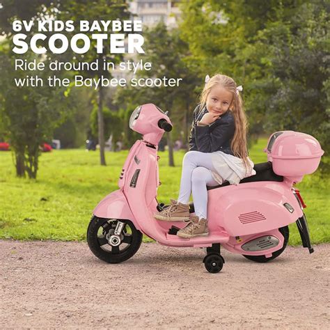 Baybee Mini Vespa Rechargeable Battery-Operated Ride on Kids Bike — Toycra