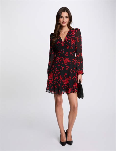 Printed mini A-line dress multicolor women | Morgan