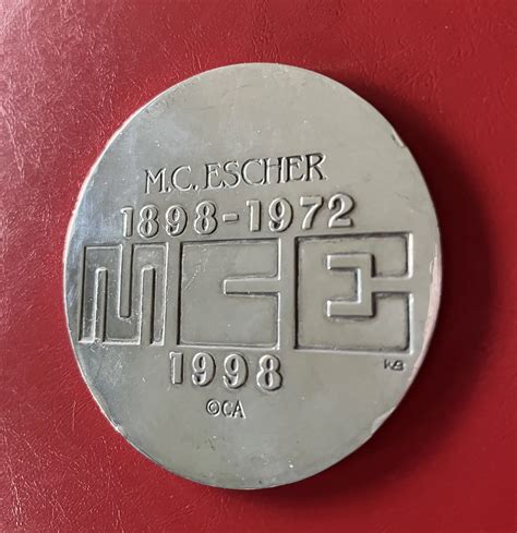 M.C. Escher - Zilveren penning 100ste geboortejaar Escher Verkocht ...