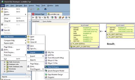 Image result for Oracle SQL Developer Table Relationship
