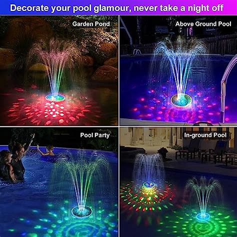 ChlorStar Solar Pool Fountain with Lights - Summer Fun