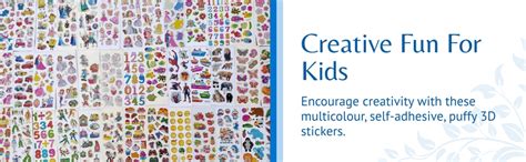 DSR Cartoon Puffy 3D Pvc Cute Mix Stickers Funny For Kids On Gifts (20 ...