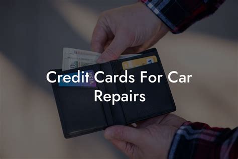 Credit Cards For Car Repairs - Flik Eco
