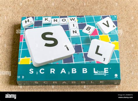 Scrabble board new words hi-res stock photography and images - Alamy