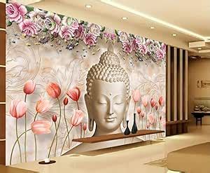 SHINMAR 3D (36X48inch, Gautam Buddha) Wall Mural Sticker for Home Decor ...