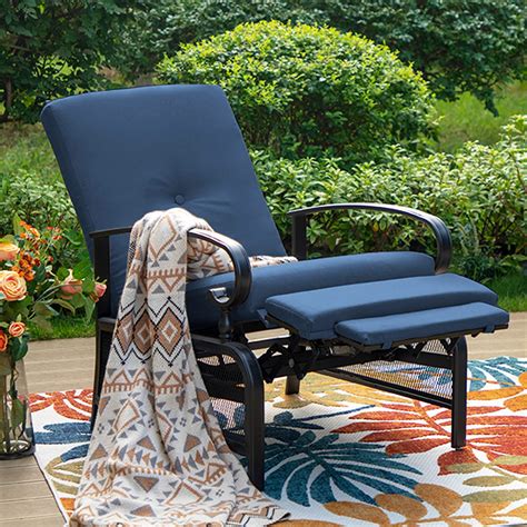 Snapklik.com : PHI VILLA Oversized Outdoor Recliner Chair, Zero Gravity ...