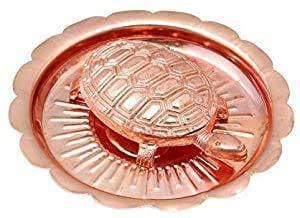 COPURE Copper Metal Feng Shui Vastu Turtle Tortoise Plate Set for Good ...