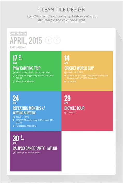 Image result for Event Calendar Design